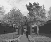 inner courtyard with the room of the last farewell