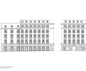front elevation, side elevation