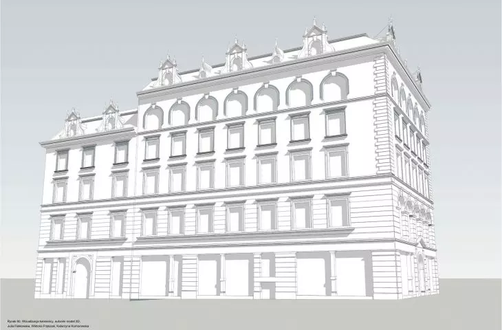visualization of the townhouse, 3D model