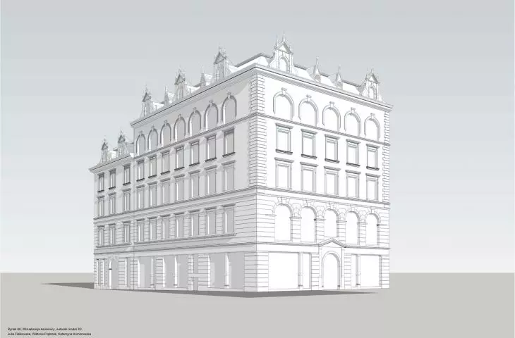 visualization of the townhouse, 3D model