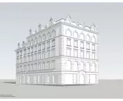 visualization of the townhouse, 3D model