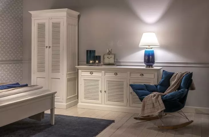 Sypialnia w stylu Hamptons