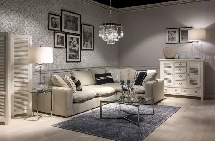 Marine-inspired living room