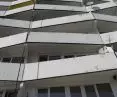 Wave building - balconies