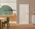 JASMIN lacquered door in UV titanium cashmere color