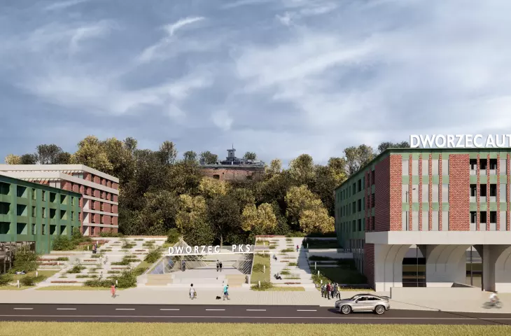 Design of new development at the site of the bus station in Gdansk