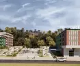 Design of new development at the site of the bus station in Gdansk