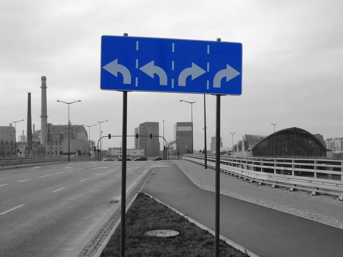 Znak – rozjazd