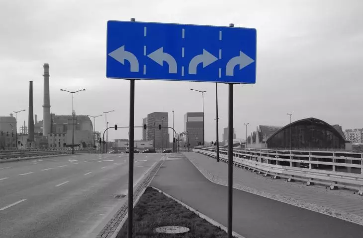 Znak – rozjazd