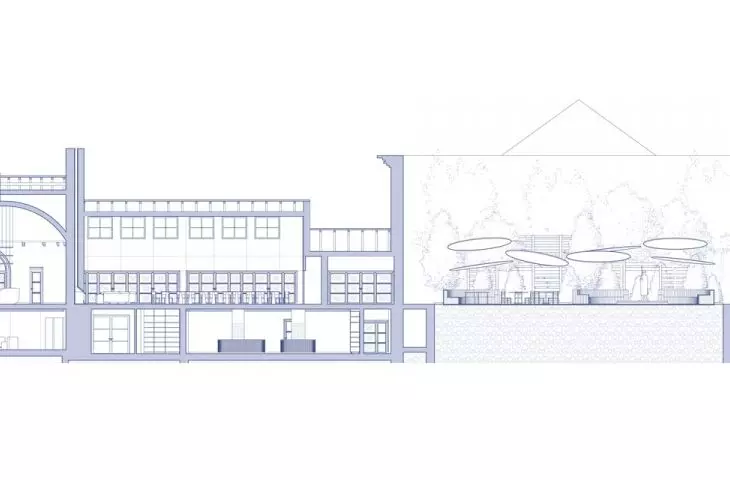 cross-section A-A