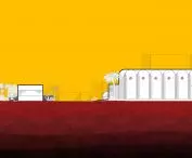 cross-section through the site
