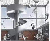 visualization of the exhibition hall interior