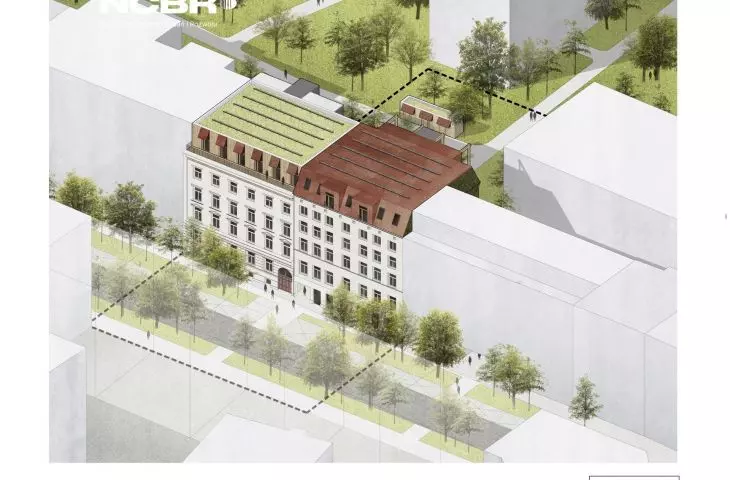 Project for the superstructure of a tenement house in Wroclaw