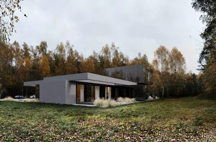 RE: STARK HOUSE - dom z betonu i szkła