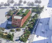 City square within the Doki V development, concept 