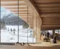 Pavilion on the lake in Sankt Moritz