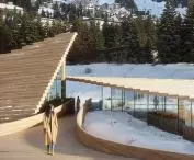Pawilon nad jeziorem w Sankt Moritz