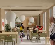 City hall in Nowe Jeżyce in Poznań, interior visualizations