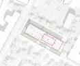 City hall in Nowe Jeżyce in Poznań, site development plan