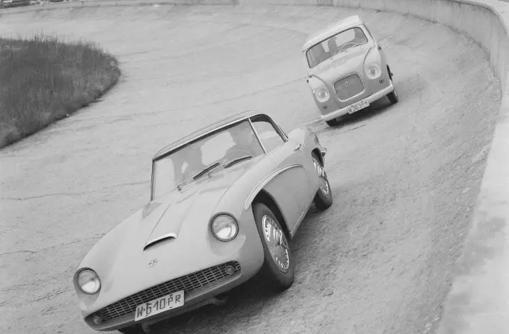 Tor testowy w Fabryce Samochodów Osobowych w Warszawie, 1961 rok