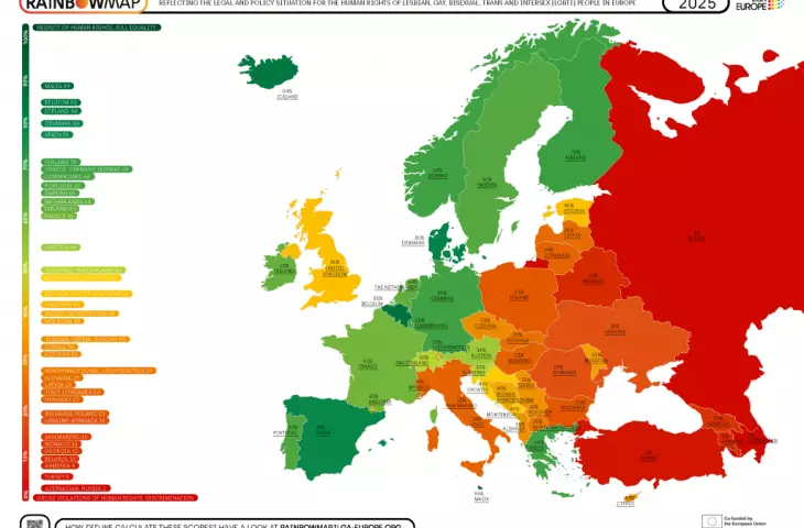 ILGA-Europe’s Rainbow Map 2025