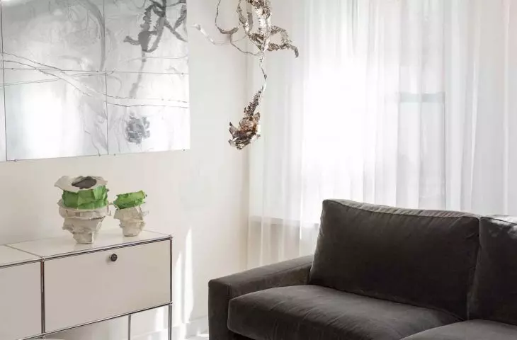 New York apartment serves dual function as private living space and intimate showroom