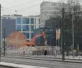 Demolition of the tenement house at 31 Mogilska Street in Krakow