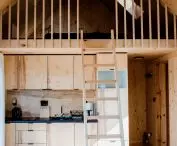 Kitchen under the mezzanine 