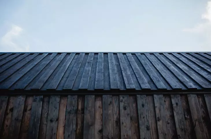 Hyttee is fully made of wood 