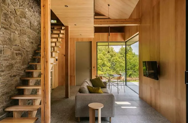 The bungalow has 69 square meters of floor space and two floors