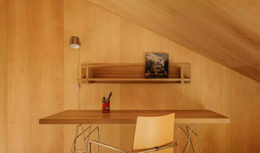 The interior design, developed by Natalia Horak, combines functionality with aesthetics