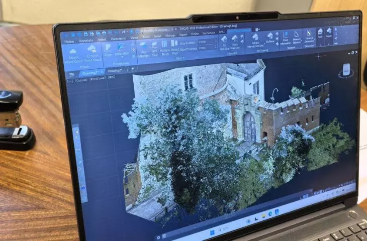 3D inventory - object scan as point cloud in ZWCAD