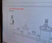 Technical documentation in ZWCAD showing the project for the renovation of the attic helms.
