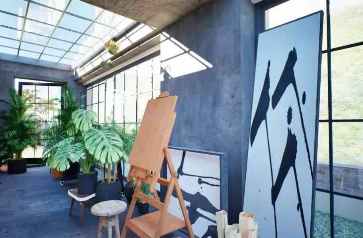 Apartment in the old Wilhelm Kopp Dyeworks in Bydgoszcz by Aleksandra Dywel