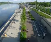 Boulevards along the Vistula River during the pandemic
