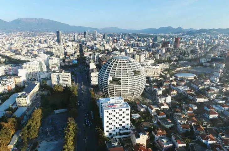 The big ball in Tirana