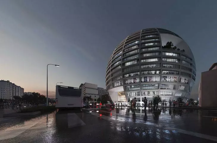 The big ball in Tirana