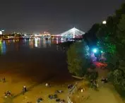 Plaża obok Stadionu Narodowego