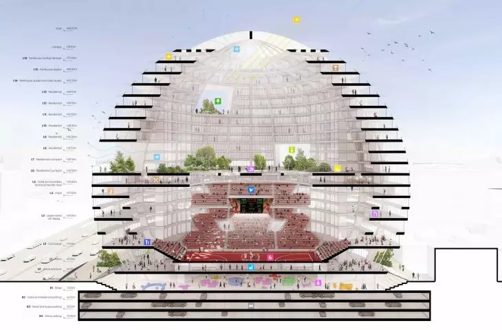The big ball in Tirana