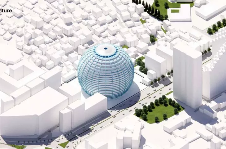 The big ball in Tirana