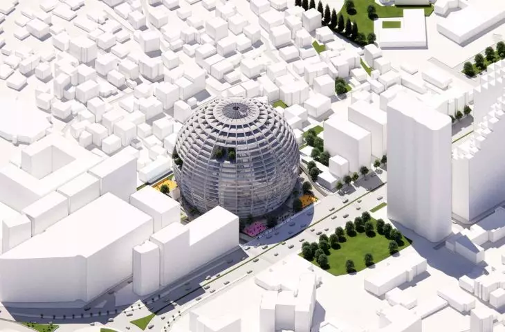 The big ball in Tirana