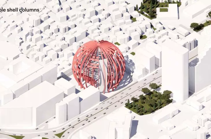The big ball in Tirana