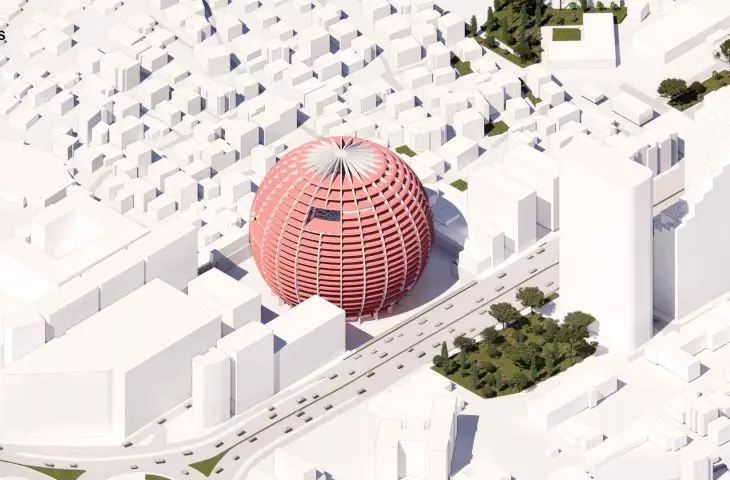 The big ball in Tirana