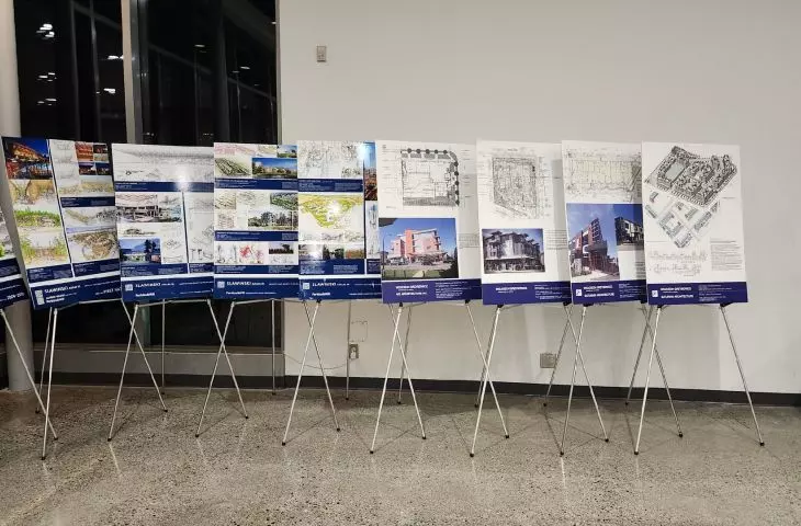 charts presented at the exhibition