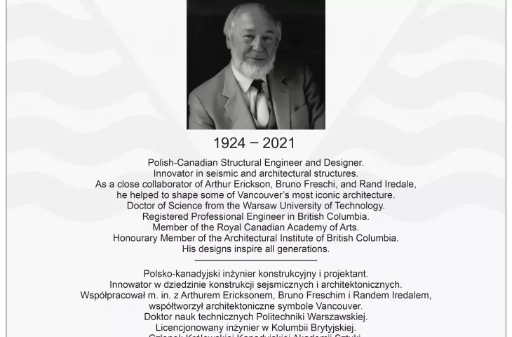 A design for a plaque commemorating Boguslaw Babicki