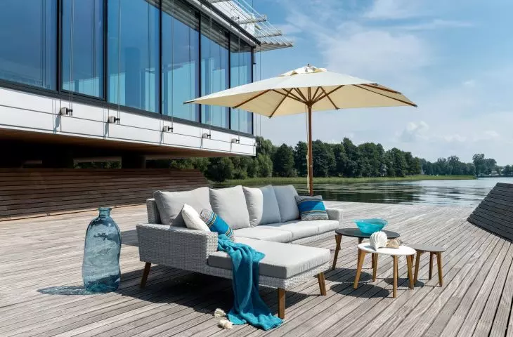 Furniture made of special fabric is resistant to UV rays