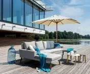Furniture made of special fabric is resistant to UV rays