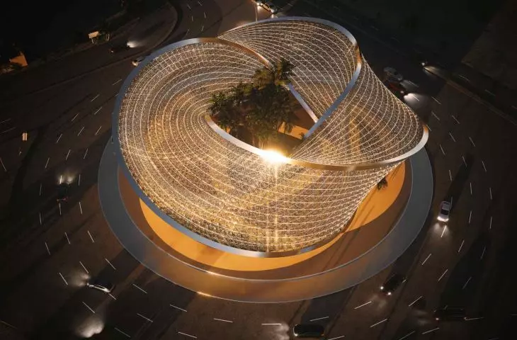 Parametric sculpture in Saudi Arabia