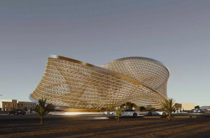 Parametric sculpture in Saudi Arabia