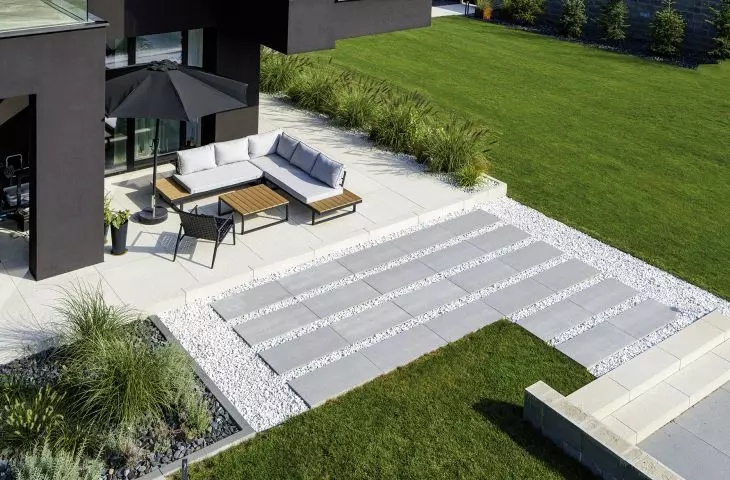 Realit 80x40 terrace tiles - light granite